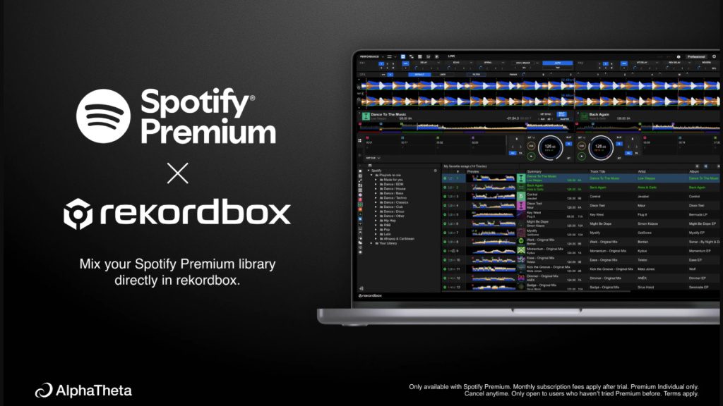 AlphaTheta x Spotify vignette