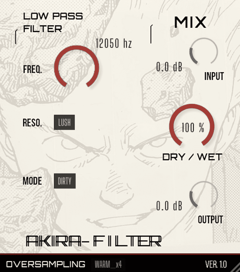 Akira filtre gratuit par SMAOLAB