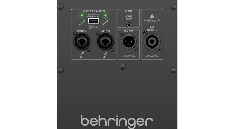 Behringer B6X panneau arrière