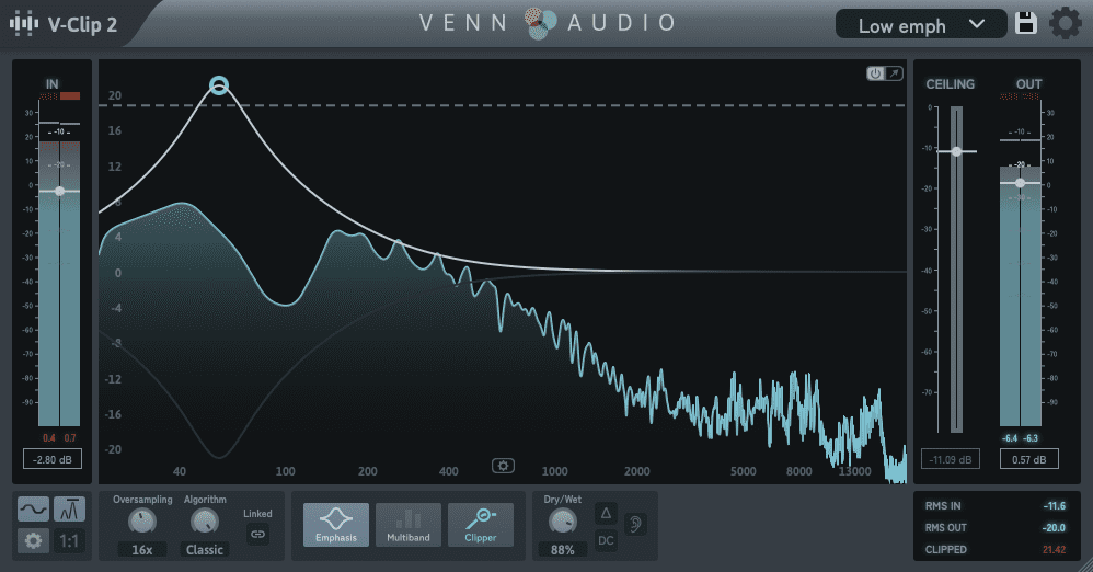 Venn Audio V-Clip 2 interface utilisateur 2
