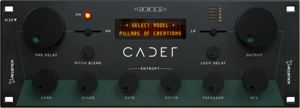 Acustica Audio CADET - interface utilisateur 3-D