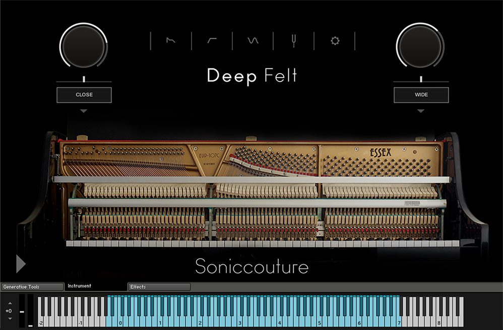 Soniccouture Deep Felt interface utilisateur GUI 1