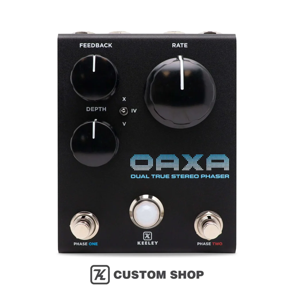 Keeley Electronics Oaxa Phaser custom shop vue de face
