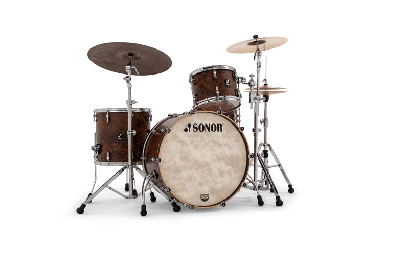 Sonor MOMENTUM MT 324 Shell Set NM (California Burl) vue de trois quarts gauche