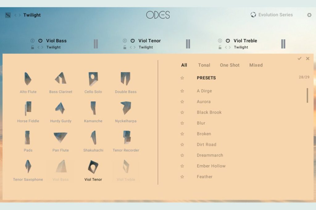 Test Native Instruments Odes - interface utilisateur 1.1