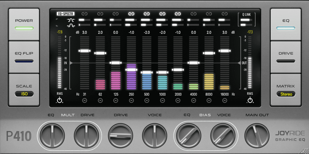Pulsar Modular P410 Joyride interface utilisateur GUI