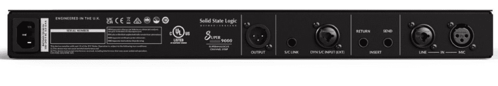 Solid State Logic Super 9000 vue arrière