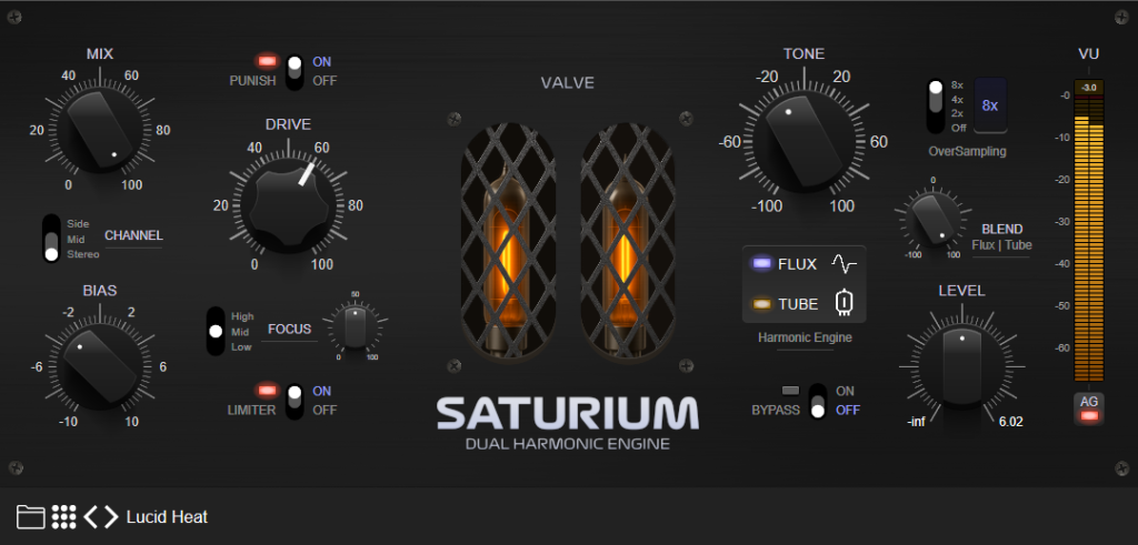 2B Played Music Saturium interface utilisateur GUI