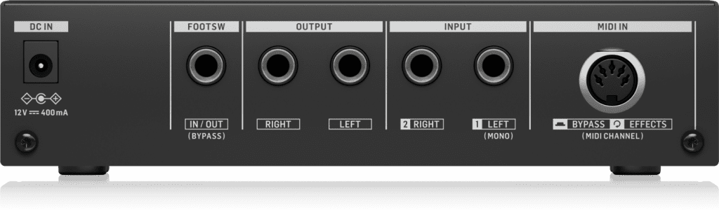 TC Electronic M100 vue arrière