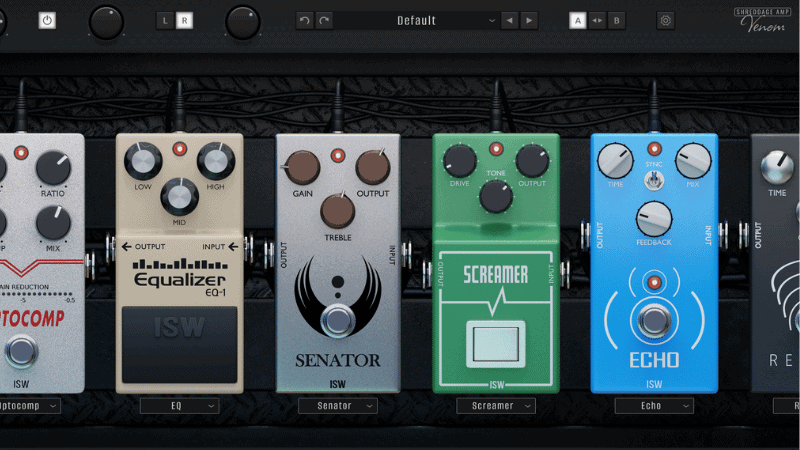 Impact Soundworks Shreddage Amp Venom pedalboard