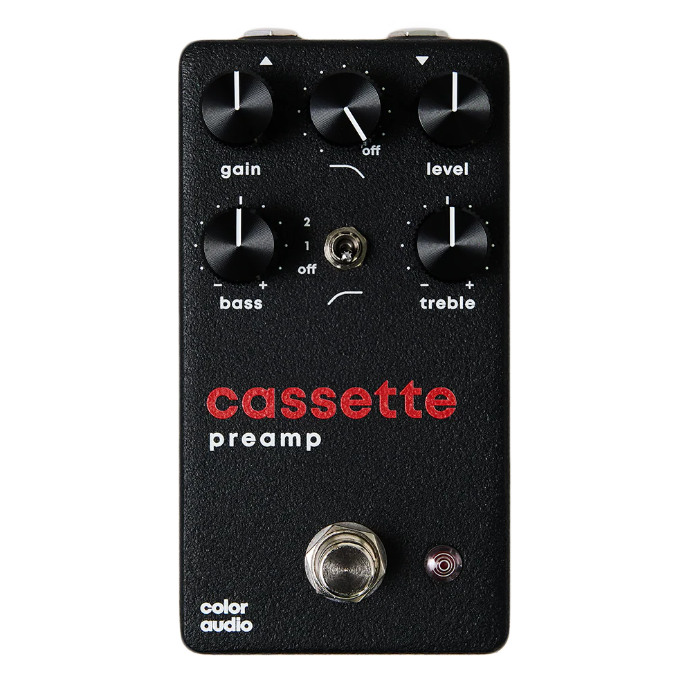 Color Audio cassette preamp vue de face