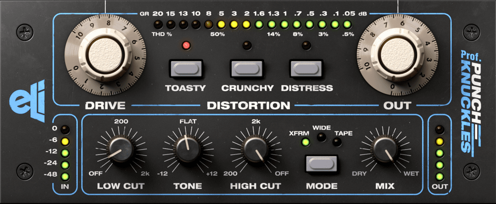 Softube Empirical Labs Professor Punch-Knuckles interface utilisateur GUI