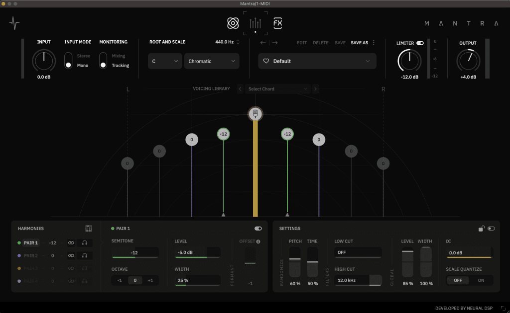 mantra module harmonies