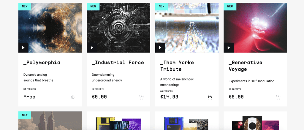 presets arturia sur arturia.com