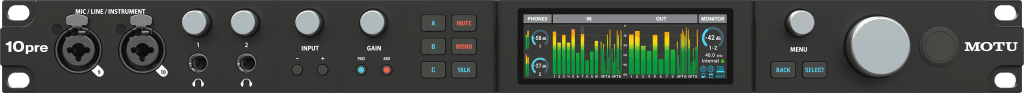 MOTU 10pre face avant