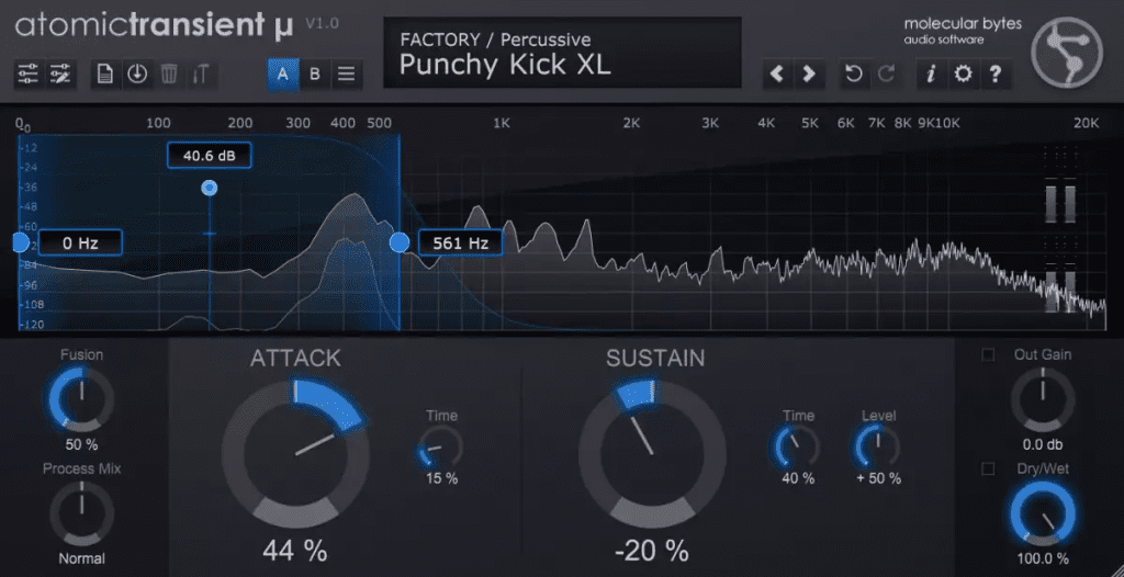 Molecular Bytes AtomicTransient Micro interface utilisateur GUI