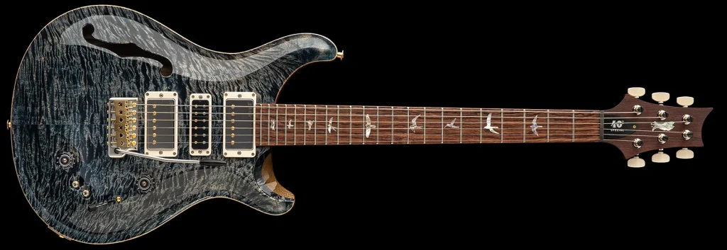 PRS 40TH Anniversary Special Semi-Hollow Limited Edition Faded Whale Blue vue de face