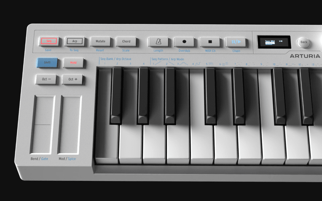 Test : Arturia KeyStep mk2 - focus panneau avant