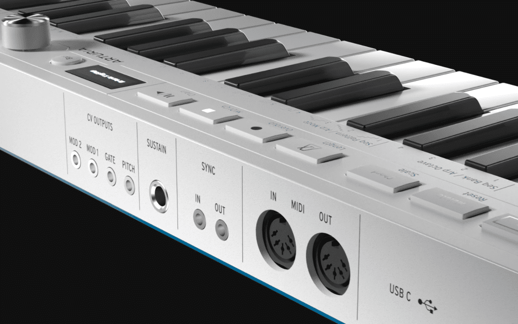 Test : Arturia KeyStep mk2 - focus panneau arrière