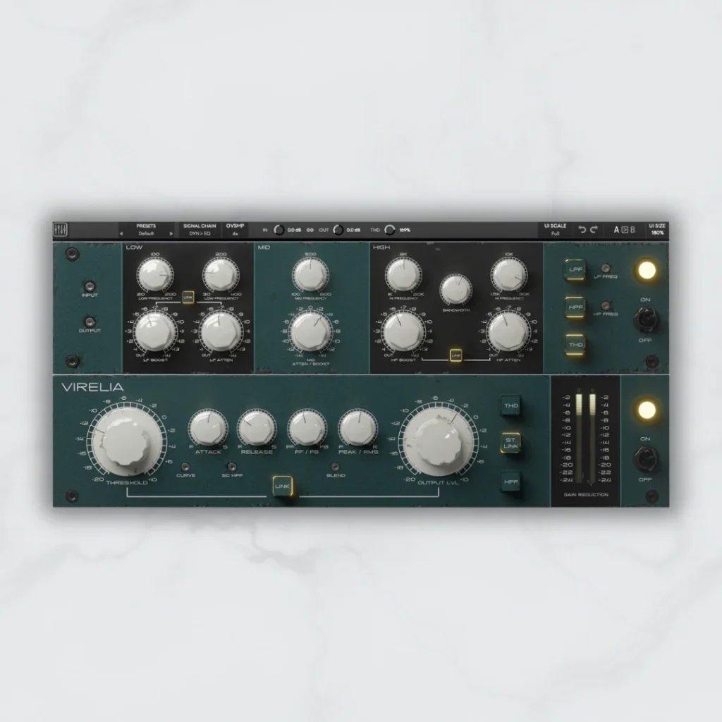 Mixland Virelia - interface utilisateur