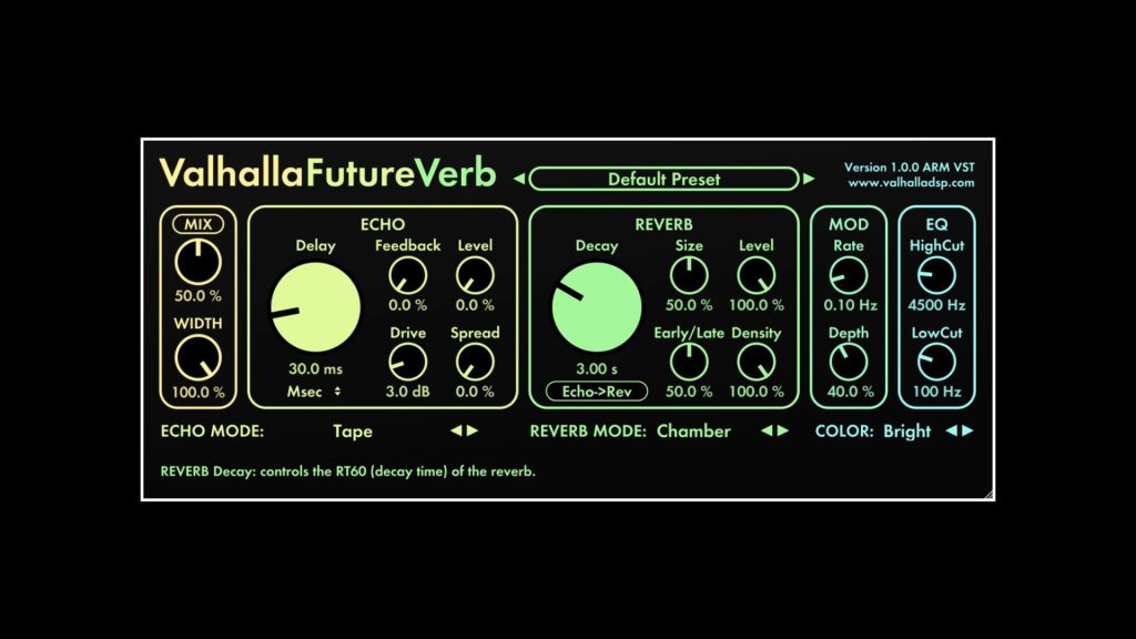 Valhalla DSP FutureVerb - vignette