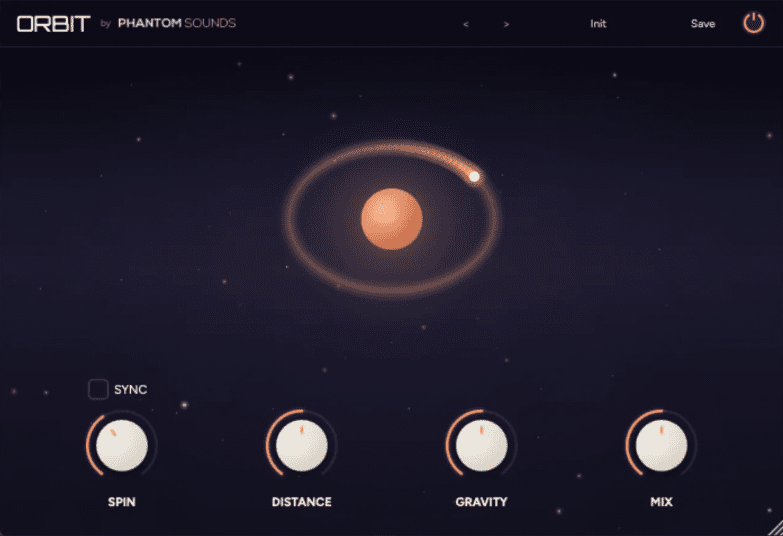 Phantom Sounds Orbit - interface utilisateur GUI