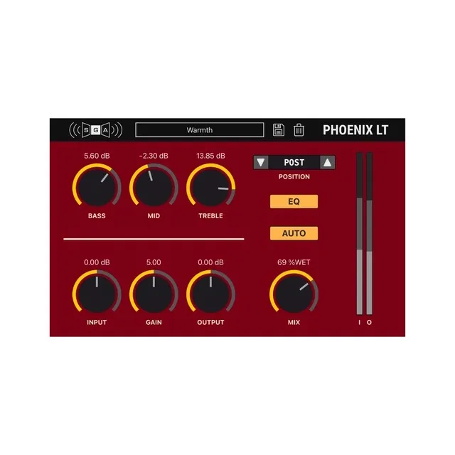 Shattered Glass Audio Phoenix LT - interface utilisateur GUI