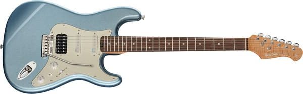 Harley Benton ST-Modern Carlos Asensio Blue Metallic Gloss - vue de face