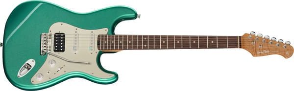 Harley Benton ST-Modern Carlos Asensio Cactus Green Metallic - vue de face