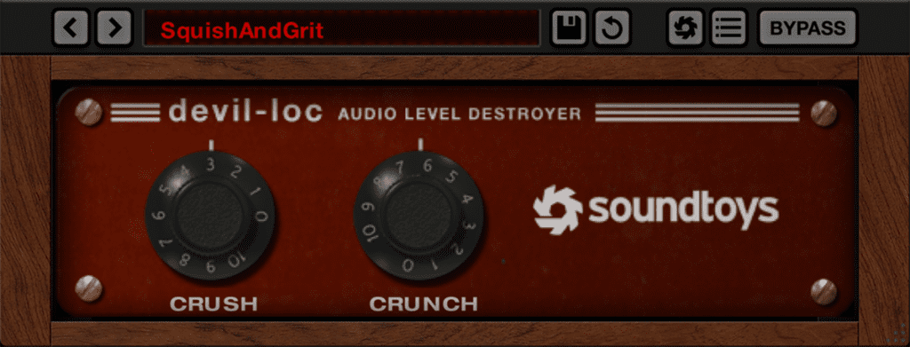 Soundtoys Devil-Loc - interface utilisateur GUI