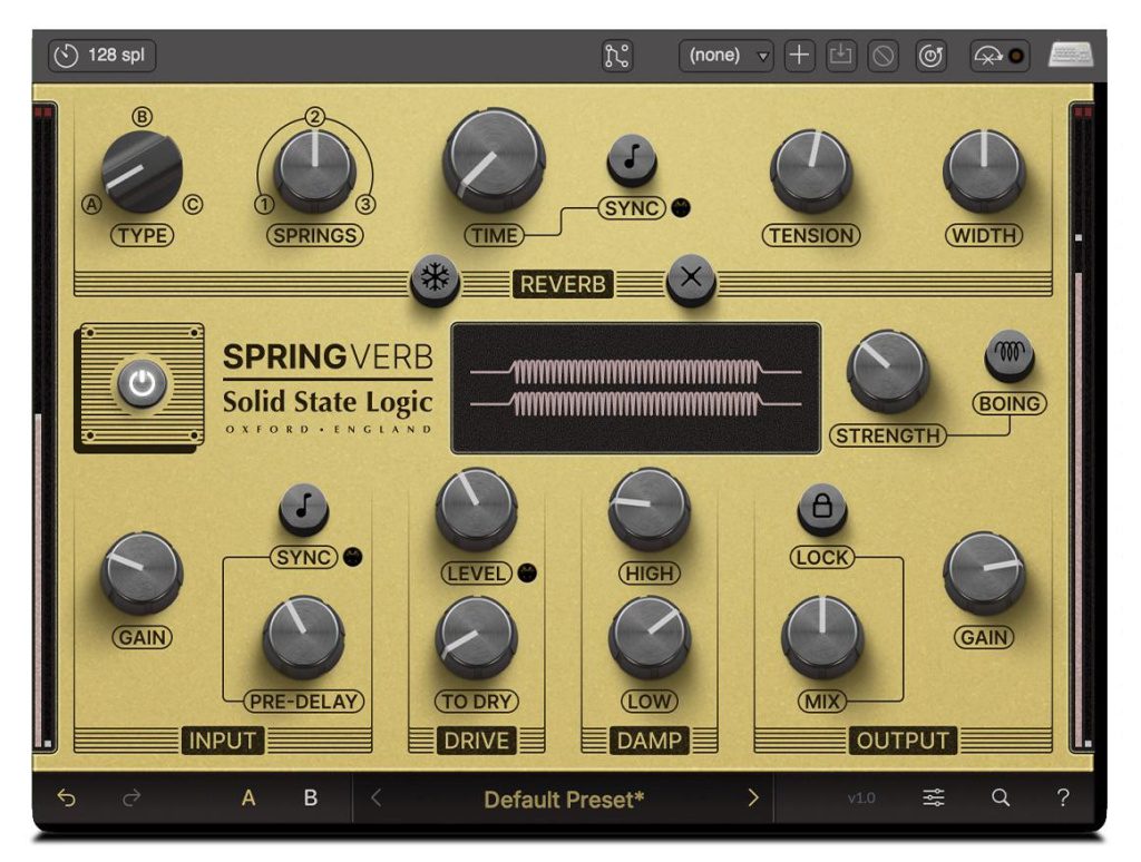 SSL SpringVerb - interface utilisateur GUI