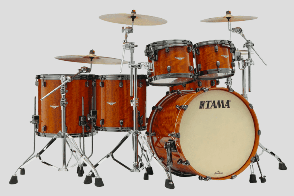 Tama Starclassic Bubinga Figured African Cherry - kit - vue de trois quarts gauche