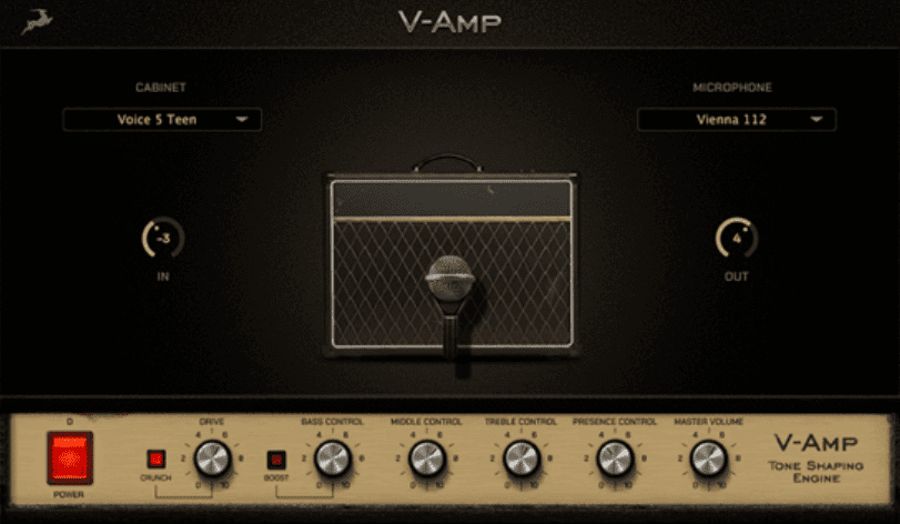 Antelope Audio V-Amp - interface utilisateur GUI