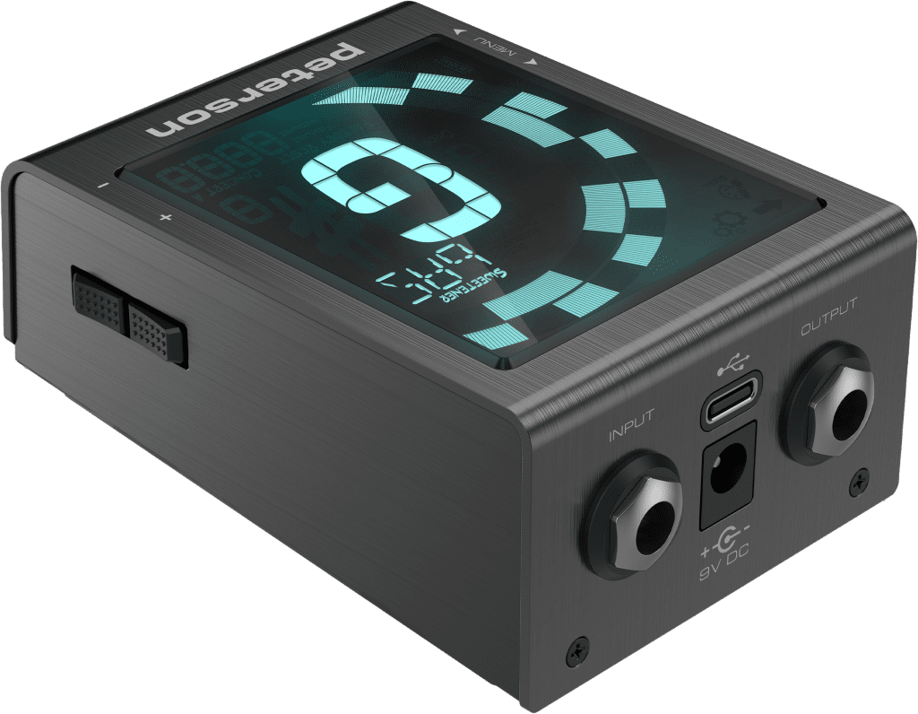 Peterson Tuners StroboVUE - vue de trois quarts arrière gauche