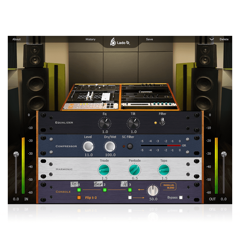 Borealis Audio Lado B - interface utilisateur GUI