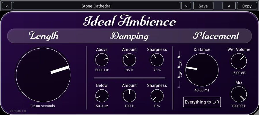 EndeavorFX Ideal Ambience - interface utilisateur GUI