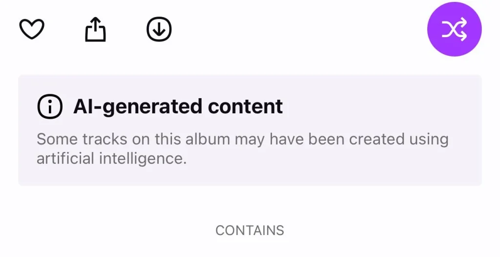 Une musique générée par IA