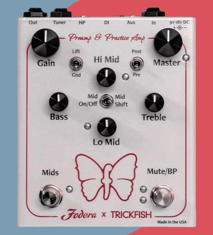 Trickfish Amplification x Fodera PREAMP & PRACTICE AMP - vue de face