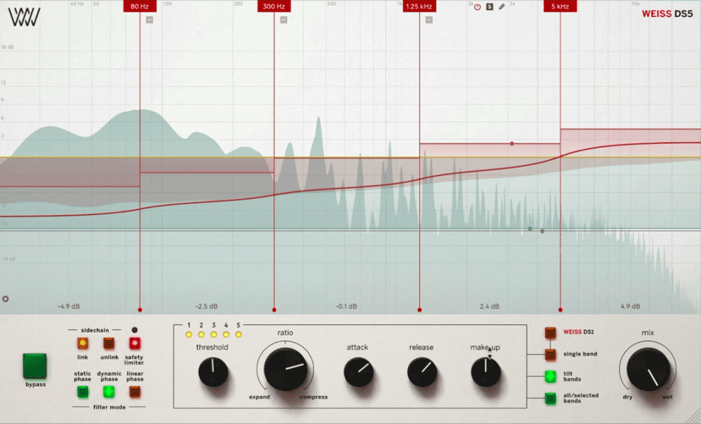 Softube Weiss DS5 Multiband Compressor - Gui Macro
