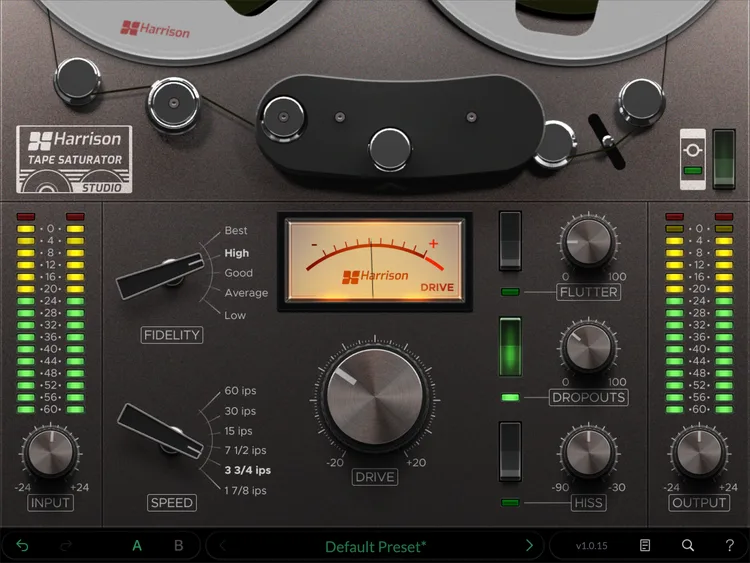 Harrison Audio Tape Saturator - GUI