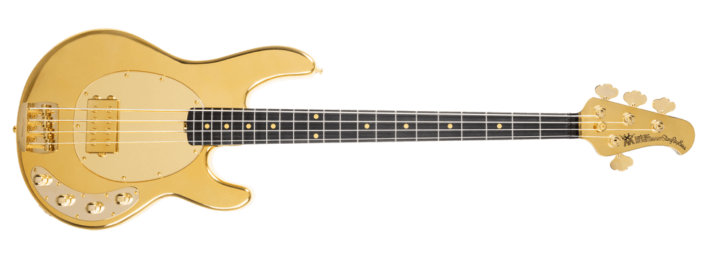 Music Man StingRay 50th Anniversary Liquid Gold - vue de face