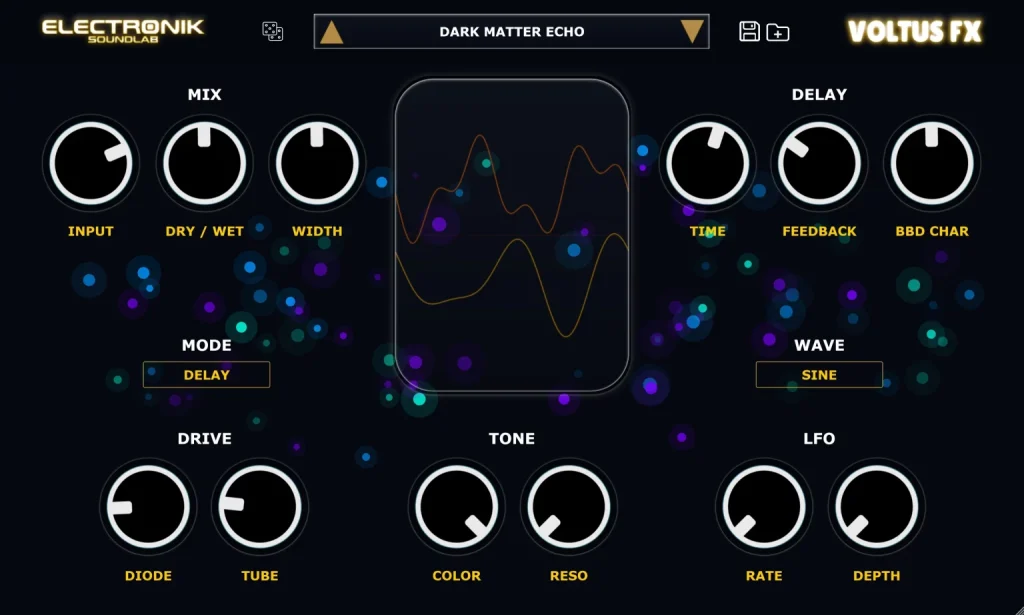 Electronik Soundlab Voltus FX - GUI