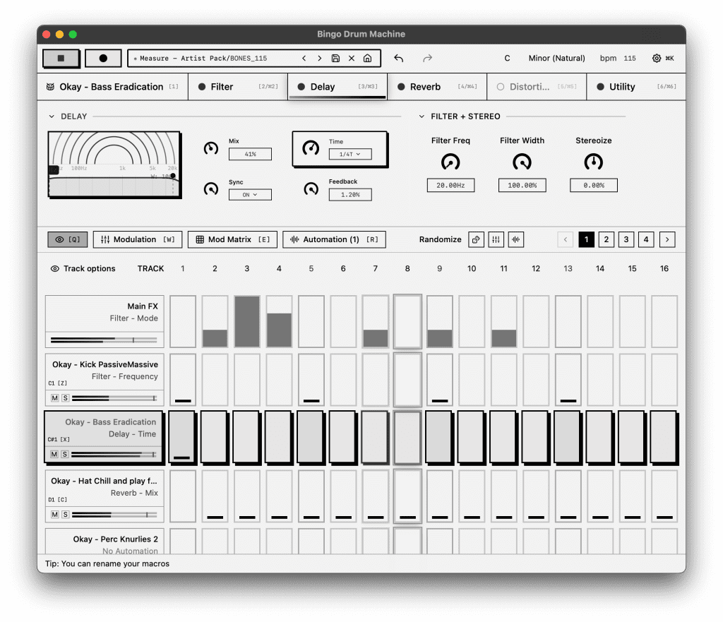 Okay Synthesizer Bingo - GUI 2