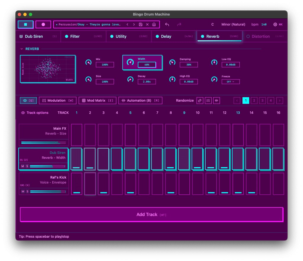 Okay Synthesizer Bingo - GUI 1