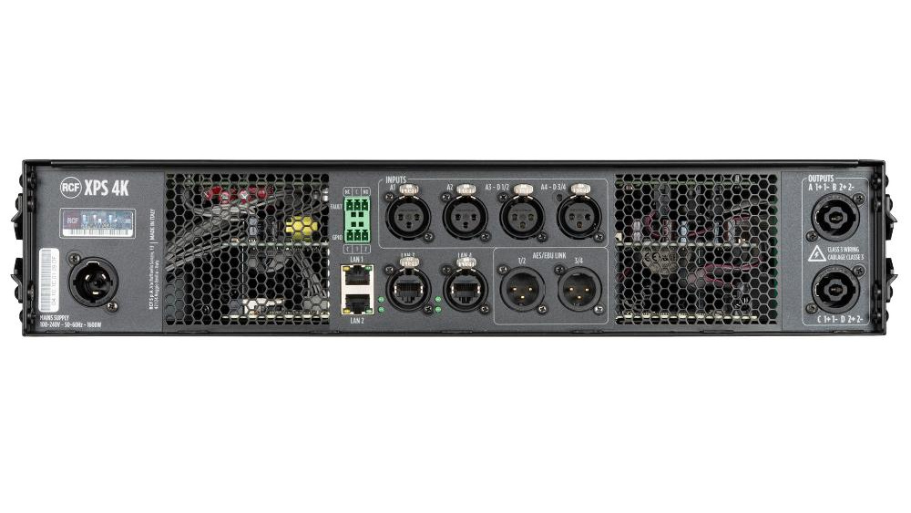 RCF Audio XPS 4K - vue arrière