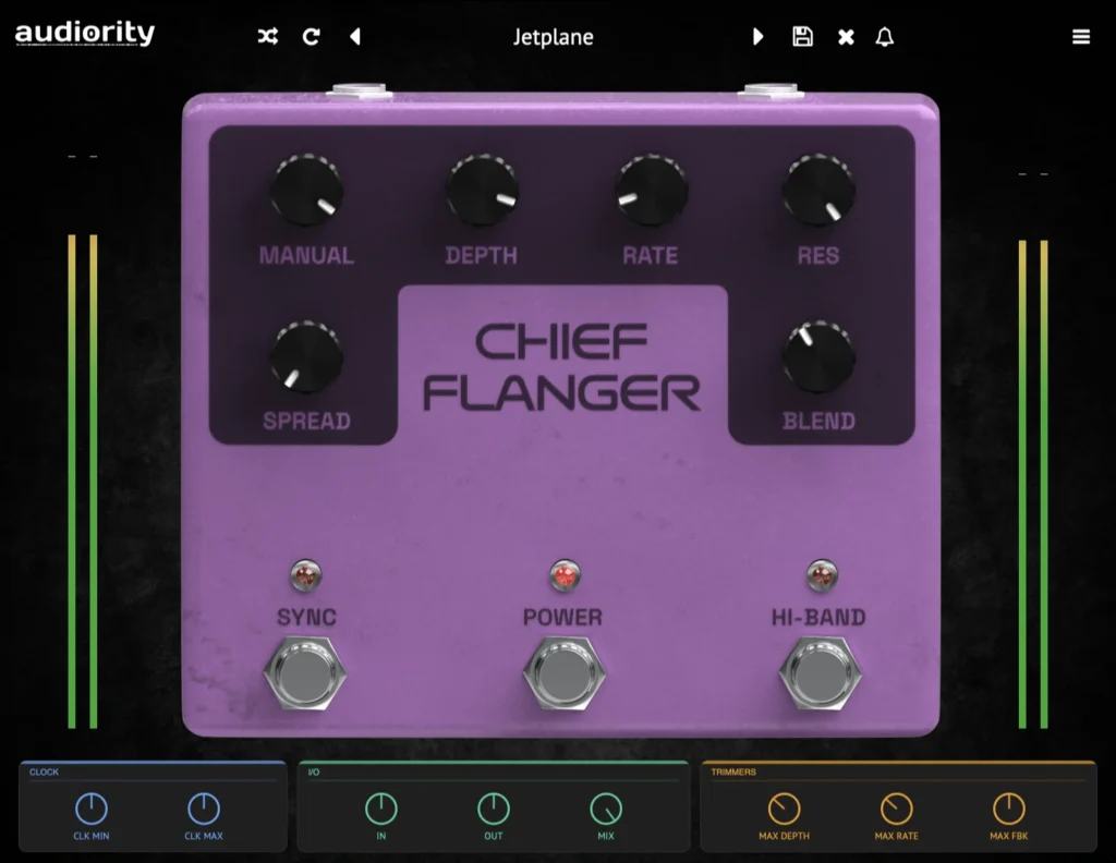 Audiority Chief Flanger - GUI