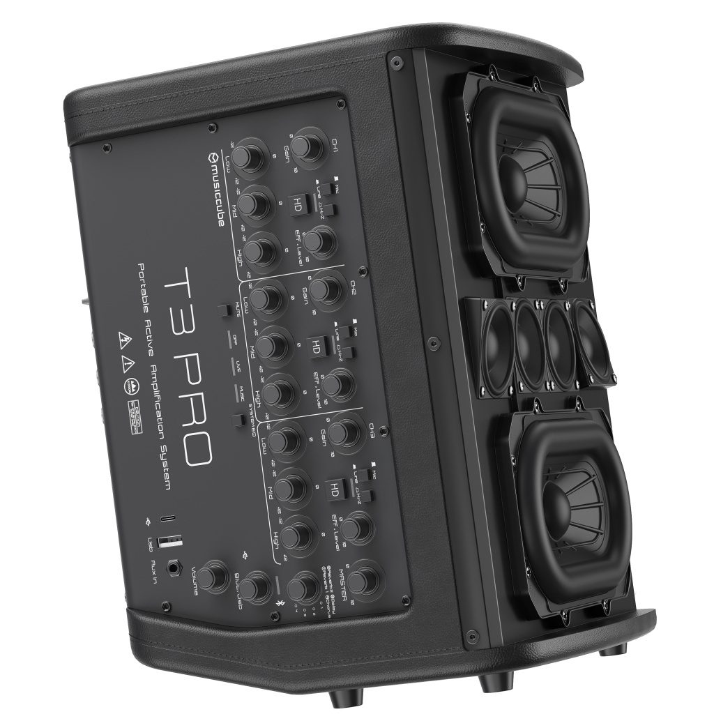 MusicCube T3 Pro - vue de profil sans grille
