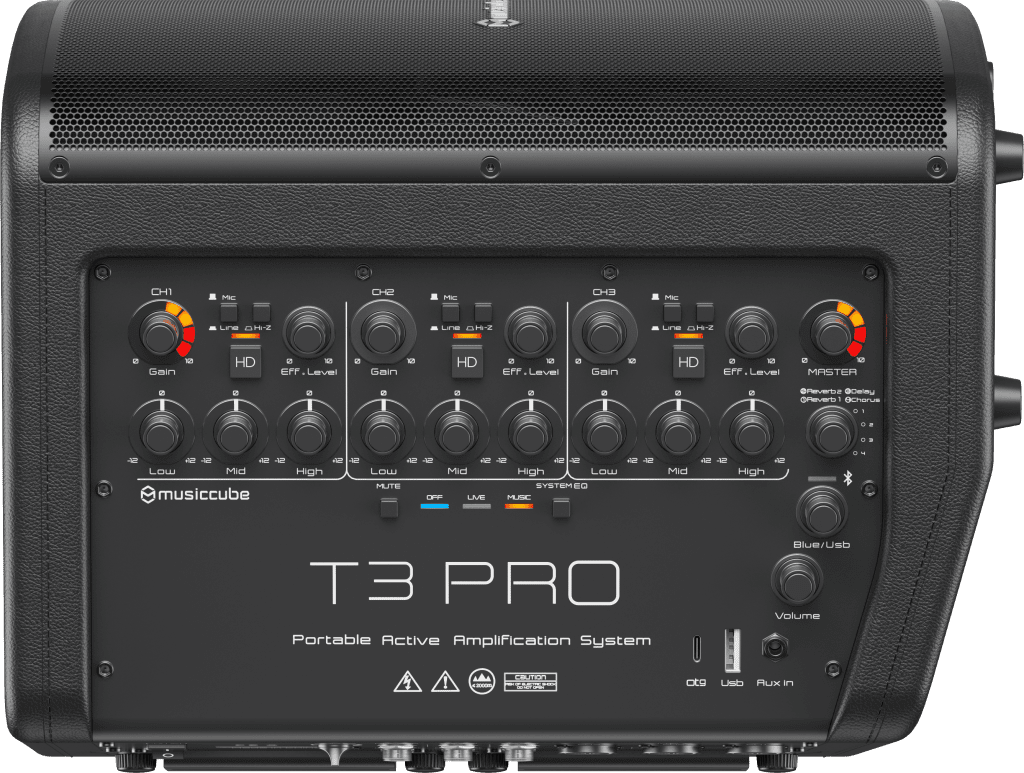 MusicCube T3 Pro - section mixeur
