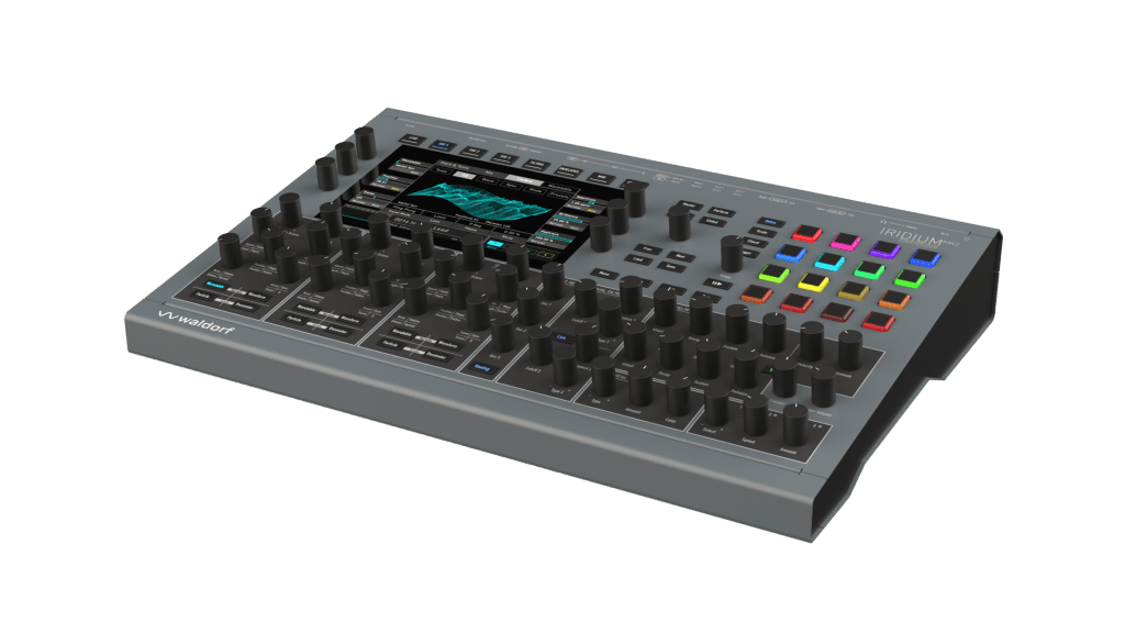 Waldorf Iridium Desktop MK2 - vue de trois quarts