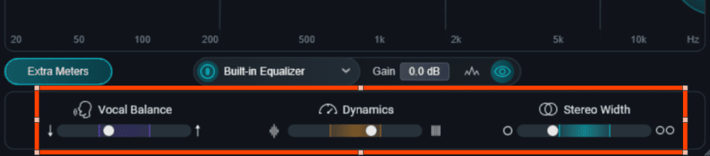 tonal balance control 3 d'izotope: vue correction 2